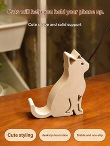 Creative Sitting Cat Phone Stand - Cute Kitten Desktop Base,Multi-Scenario Mobile Phone Holder, Lazy Binge-Watching Phone Support, Home Office Tabletop Decor,It Makes A Great Gift For Birthdays Or Holidays. - Multicolor - View 8