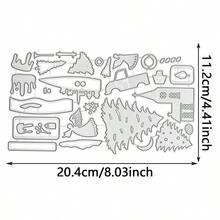 Christmas Bell Dome Built-In Accessories Metal Cutting Dies, Suitable For DIY Scrapbooking Decoration Craft Die Cutting Embossing Card Making Template Scrapbook And Craft Photo Album Decoration Embossing - LG26-8438 - View 10