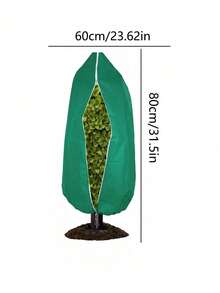 Plant Frost Protection Cover, Tree & Shrub Frost Blanket, Shrub & Flower Protection Cover, Green Non-Woven Fabric Winter Tree Frost Blanket, Reusable Zippered Plant Jacket, Durable Breathable Fabric Seasonal Plant Care, Tree Protection Wrap Bag - Multicolor - View 19