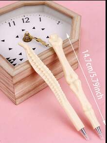 Creative Chicken Claw Skeleton Design Ballpoint Pen, Novelty Funny Bone Structure Design Quirky Office & Study Stationery, Suitable For Students & Adults Personalized Creative Writing Pen - 5-pack - View 7