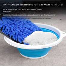 1 chiếc găng tay rửa xe bằng vải chenille chống thấm nước, màu ngẫu nhiên - A - Xem 7
