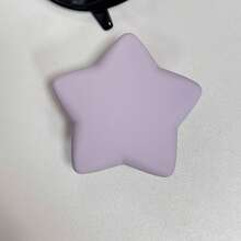 Liquid Silicone 3D Star & Heart Phone Grip Stand, Adhesive Expandable Portable Desktop Stand, Solid Color Minimalist Back Mount Stand, Foldable Multi-Function Phone Stand, Portable Air Cushion Phone Stand, Expandable Desktop Stand Slouchy Stand, Push-Pull Phone Grip Phone Accessory - Star Design - View 13