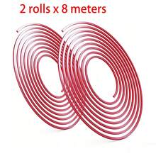 2 Rolls 8m Anti-Scratch Anti-Collision Strips - Transparent PVC Car Door Guard Strips - Suitable For 157.48 Inch Vehicles, Car Exterior Accessories - Multicolor - View 7