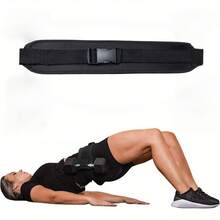 Home Gym Hip Thrust Belt, Padded Weight Bearing Strap For Dumbbell Glute Bridge & Butt Strength Training Unisex - Black - View 1