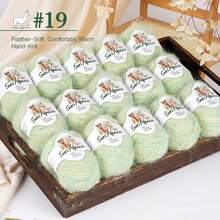 Luxury Large Bag, 15pcs, Mohair Blend Yarn, Soft And Skin-Friendly, Non-Irritating, Suitable For Knitting Sweaters, Vests, Cardigans, Hats, Shawls, Capes And More - Alpaca Horse 15-pack - View 29