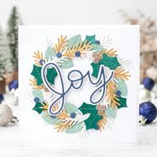 Christmas Holiday Wreath Metal Cutting Dies, Suitable For DIY Scrapbooking Decoration Craft Die Cutting Embossing Card Making Template Scrapbook And Craft Photo Album Decoration Embossing - LG26-8485 - View 8