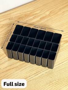 11-Slot Cable Storage Box/Tray, Essential Electronic Storage Accessory, Home Office Desktop Drawer-Style Cable Manager (Expandable Drawer Storage Box), Home Storage Desktop And Drawer Organizer - Multicolor - View 12