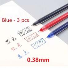3pcs/Set, 0.38mm, Quick-Drying Ink Pens, Black/Blue/Red - Ideal Pens For Exams And Office, Fine Tip, Suitable For Writing, Back To School Essential - Multicolor - View 27