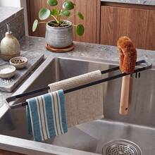 Over Sink Dish Towel Rack, Double Tier Kitchen Sink Towel Holder, Metal Dishcloth Drying Rack For Kitchen Counter Storage, Kitchen Sink Organizer, Dishcloth Storage, Sink Edge Storage Organizer - Multicolor - View 7