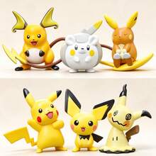 MINISO Pokémon Electric Friends Collectible Figure, Random 1 Style Sent, Cute Character Desktop Display For Home Office, Birthday Christmas Gift - Random One - View 3
