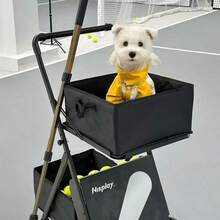Pet 4-Legged Windproof Jacket, Colorblock Dog Outdoor Jumpsuit, Stand Collar Puppy Coat, Suitable For Westie, Teddy, Pomeranian Small Dogs - Multicolor - View 10