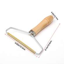 1pc Household Manual Wooden Handle Felt Scraper, Double-Sided Dry Cleaning Pet Carpet Scraper - Multicolor - View 8