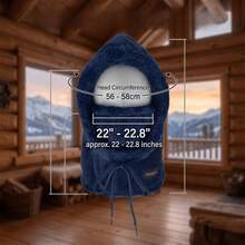 Winter Warm Fleece Face Mask, Elastic Drawstring Design, Lightweight And Warm, Suitable For Cycling, Skiing And Other Outdoor Sports, Solid Color Hooded Windproof Ear Protection, Essential Equipment For Autumn And Winter, Christmas, Valentine's Day, New Year Gift - Multicolor - View 9