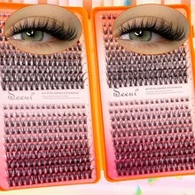 640pcs DIY Individual Lashes, Soft & Comfortable, Wispy Soft Daily Cluster Lashes With Lash Bond And Seal, Lash Tweezers, Brush, Thin And Lightweight, Easy For Professionals And Beginners, Convenient For Home Use, Lashes, Eyelashes, Lash Clusters - Black - View 9