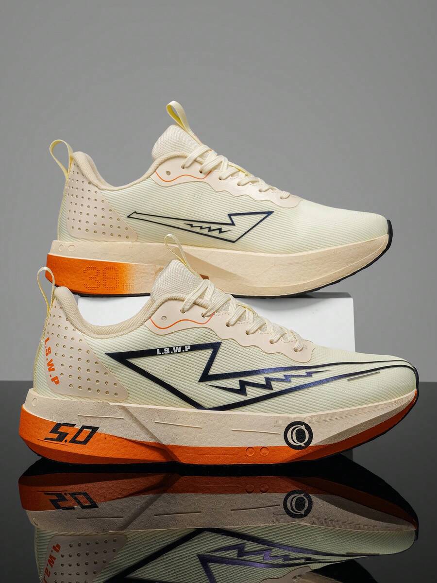 Men's Running Shoes, Built-In Carbon Plate, Suitable For Outdoor Road, Marathon Running, Gym Workout, Trail Hiking, Hiking, All-Season