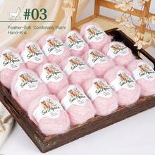 Luxury Large Bag, 15pcs, Mohair Blend Yarn, Soft And Skin-Friendly, Non-Irritating, Suitable For Knitting Sweaters, Vests, Cardigans, Hats, Shawls, Capes And More - Alpaca Horse 15-pack - View 33