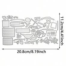 Christmas Bell Dome Built-In Accessories Metal Cutting Dies, Suitable For DIY Scrapbooking Decoration Craft Die Cutting Embossing Card Making Templates Scrapbooking And Craft Photo Album Decoration Embossing - LG26-8437 - View 9