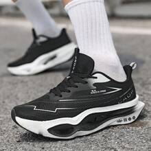 New Knit Mesh Running Shoes, Versatile Couple Casual Sports Shoes, Lightweight Shock-Absorbing Wear-Resistant Daily Training Shoes - White - View 8