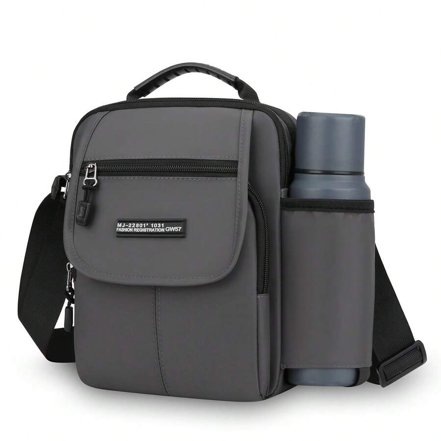 Fashionable Men's Business Commute Large Capacity Shoulder Bag - Multicolor - View 1
