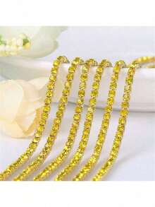1 Yard Bright 2.5mm Crystal Claw Chain For DIY Jewelry Making - Multicolor - View 13