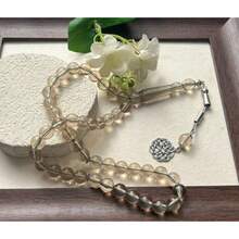 Multi-Color Glass Bead Tasbih Prayer Beads, Silver-Tone Ramadan Prayer Beads, Ramadan Eid Gift Beads, Multiple Colors Available - Multicolor - View 10