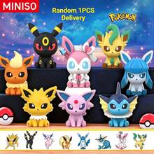 Mô hình sưu tập MINISO Pokémon Eevee Evolution Series, ngẫu nhiên 1 mẫu, trang trí bàn làm việc dễ thương, phù hợp cho nhà và văn phòng, quà tặng sinh nhật và Giáng sinh - Ngẫu nhiên một cái - Xem 1