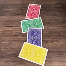 1pc-Color Back Magic Playing Cards-4 Colors Magic Poker Card Trick Props For Close-Up Magic Performance-Magician Card Accessory-Close Up Magic Poker-Magic Playing Cards-Witchcraft Supplies-Stocking Stuffer-Christmas Gifts-Gifts - Multicolor - View 5