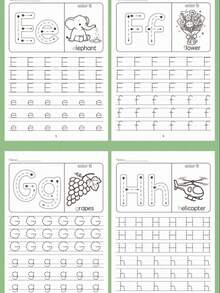 1pc A-Z Alphabet Practice Book, Includes Writing Practice, Reusable Handwriting Book And Magic Practice Book, Suitable For Students, Stationery, Learning Supplies, Ideal Gift For Back To School, Christmas, Learning Reward, Holiday Or Birthday - Multicolor - View 7