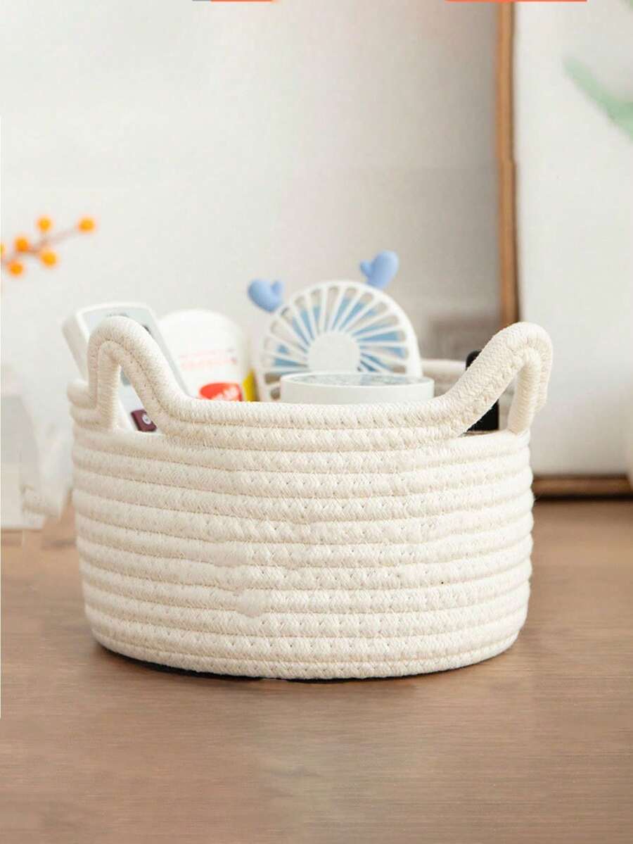 Personalized Woven Storage Basket, Toiletries And Cosmetics Storage Bag ...