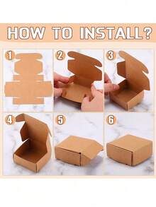 1/3/5/10/20Pcs Brown Corrugated Shipping Boxes, Mailing Boxes, Small Business Packaging Shipping Cartons, Gift Storage Boxes For Halloween Christmas Holiday Presents(One Size = 10Pcs Large Size) - Multi-color - View 3