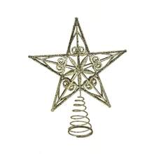1 buah Bintang Puncak Pohon Natal Berkilau Lima Titik, Dekorasi Pohon Natal Plastik Berkilau, Ornamen Bintang Meriah untuk Pohon Natal, Dekorasi Rumah, Kantor, dan Pesta, Dekorasi Suasana Musiman yang Menarik Perhatian - MultiWarna - View 14