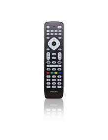 PHILIPS جهاز تحكم عن بعد عالمي للتلفزيون فيليبس SRP2018/10، جهاز تحكم 8 في 1، زر ذكي، أكواد الأشعة تحت الحمراء حتى 8000، إعداد سهل، أسود - مشاهدة 5
