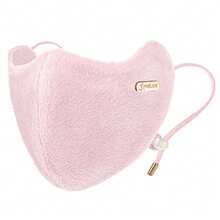 EIGIIS Women's Lightweight Fashionable Autumn/Winter Mask, 3D Protective Breathable Outdoor Windproof Warm Mask With Thickened Lining, Adjustable Ear Loops - A - View 9