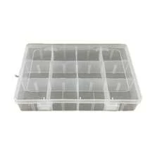 1pc Detachable Transparent 12-Compartment Plastic Storage Box, Jewelry Electronic Components Packaging Box, Hardware Tools Sample Organizer Box, Suitable For Storing Earrings, Jewelry, Buttons, Necklaces And Other Items - Transparent - View 6