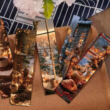 30pcs Coffee Christmas Bookmarks For Reading Page Markers Paper Cards Holiday Decorations Message Cards - 1 Set - View 6