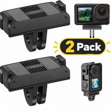 2 buah Adaptor Pelepas Cepat Magnetik untuk OSMO 360/Action 5 Pro/4/3, Ekstensi Dudukan Adaptor Magnetik, Tripod yang Dapat Dipasang untuk Selfie Vlogging untuk Aksesori Action 5 Pro/4/3/OSMO 360 - View 1