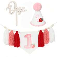 3pcs Handmade Bohemian Style Yarn Tassel Garland Banner, Birthday Party Set, High Chair Decoration, Wall Hanging Decor, Home Decor - Multi-color - View 10