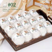 Luxury Large Bag, 15pcs, Mohair Blend Yarn, Soft And Skin-Friendly, Non-Irritating, Suitable For Knitting Sweaters, Vests, Cardigans, Hats, Shawls, Capes And More - Alpaca Horse 15-pack - View 20