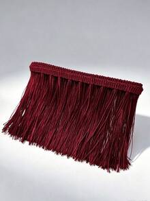 Soft And Smooth Tassel Trim, Solid Color Tassel Ribbon, Suitable For DIY Sewing, Dresses, Latin Dance Costumes, Curtains And Home Decor, Multiple Colors Available - Multicolor - View 30