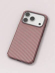 KOOLIFE Aesthetic Striped Pattern, Romantic French Style Phone Case, Compatible With IPhone 18 Pro Max, 17 Pro Max, 16 Pro Max, 15 Pro Max, 14, 13, 12, 11 - Red and White Pinstripe - View 3