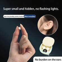 Invisible Wireless Earbuds, Ultra-Compact Mini Earphones With Deep Bass & Noise Isolation, Ideal For Sports, Sleep, Work & Classroom, 3 Colors Available, Perfect For Daily Use & Gift For Students & Fitness Enthusiasts - View 2
