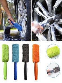 1pc Car Wheel Rim Cleaning Brush, Portable Car Wash Tool, Wheel Rim Dead Corner Cleaning, Flexible Cleaning Tool, Multi-Functional Wheel Rim Brush Suitable For Cars, Trucks, Motorcycles, Easy To Clean - A - View 13