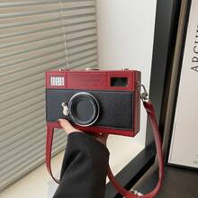 Creative Hard Shell Box Bag Fashionable Personalized Camera Shaped Crossbody Bag Funny Gift 1pc Camera Bag Fashionable Shopping Shoulder Women's Bag Handheld Small Square Bag - A - View 16