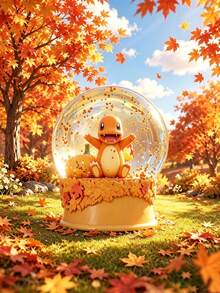 MINISO Pokémon Crystal Ball Garden Scene Ornament, Random 1 Style, Character Desktop Decoration, Suitable For Home Office, Birthday Christmas Gift - Random One - View 4