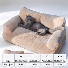 1pc Warm Pet Sofa Universal Removable Washable High Rebound Non-Collapse Cat Dog Couch Bed Indoor Home Use - Multicolor - View 20