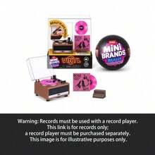 ZURU Mini Brands Really Works Vinyl Capsule Series - 4 Piringan Vinyl Mini yang Dapat Diputar dan Aksesori Kejutan, Kapsul Kotak Misteri, Katy Perry, Kendrick Lamar, Fall Out Boy, Chappell Roan - catatan - View 8