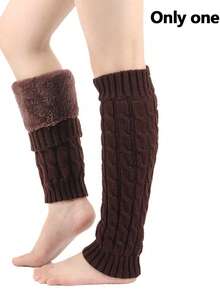 Thickened Knitted Floral Pattern Leg Warmers, Warm And Comfortable, Suitable For Matching With Boots, Women's Winter Warm Leg Warmers - Multicolor - View 16