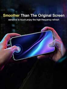 2pcs High Definition Tempered Glass Screen Protector, High Hardness, Transparent, Anti-Scratch, Anti-Fall, Waterproof, Compatible With IPhone Duo/18 Pro Max/18 Pro/18/17e/17 Pro Max/17 Pro/17 Air/17/16 Pro Max/16 Pro/16 Plus/16/15 Pro Max/15/14/13/12 And Other Models. - Clear - View 5