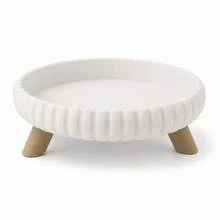 Round Rippled Storage Tray, Round Decorative Display Tray, Ring, Earring And Necklace Storage Box With Fan-Shaped Edge, Vanity Jewelry Organizer, Suitable For Home Bedroom Decor, Non-Food Contact - Multicolor - View 9