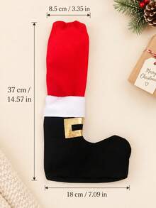 1 Set Sarung Kaki Kursi Natal Cetak Panas Kustom, Pelindung Kaki Meja Cetak Nama yang Dipersonalisasi, Dekorasi Meja Makan Natal untuk Rumah, Hadiah Liburan untuk Anggota Keluarga, Ornamen Meja Meriah untuk Pesta Makan Malam di Dalam Ruangan. - MultiWarna - View 5